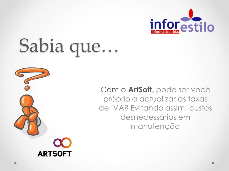 Read more about the article Dica Artsoft – Taxa de IVA