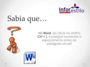 Read more about the article Dica Word – Espaçamento em Parágrafos