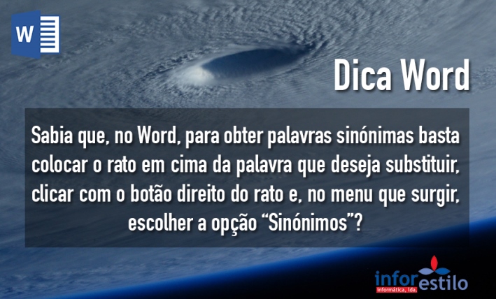 You are currently viewing Dica Word – Palavras Sinónimas