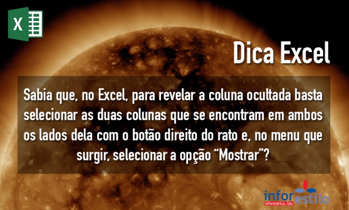You are currently viewing Dica Excel – Revelar Coluna Ocultada