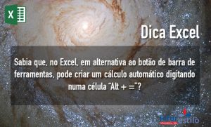 Read more about the article Dica Excel – Criar Cálculo Automático