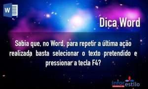 Read more about the article Dica Word – Repetir Última Ação