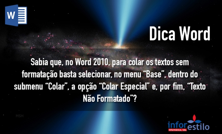 Read more about the article Dica Word – Colar Textos Sem Formatação