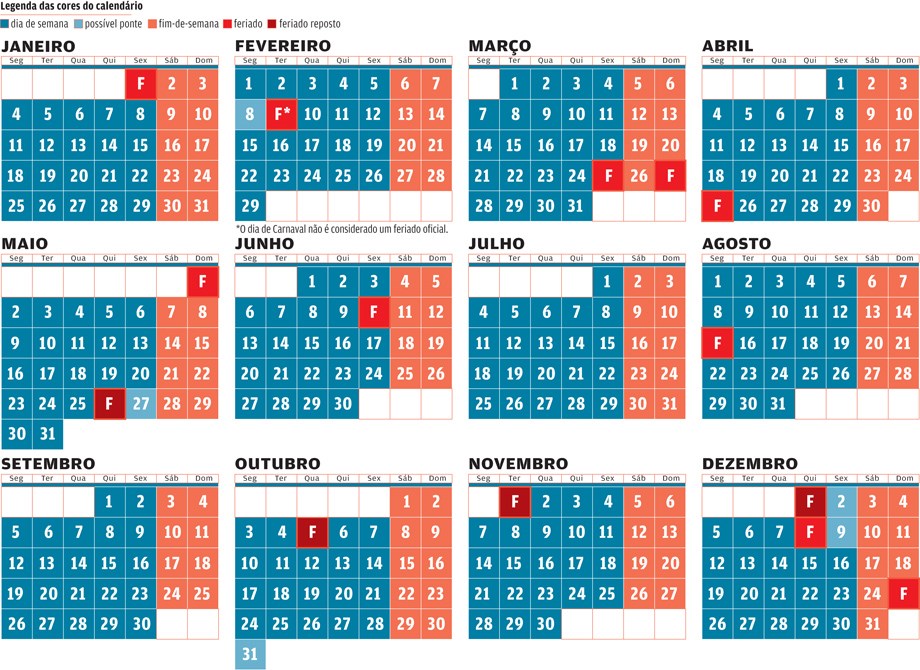 calendario feriados 2016a aprovado