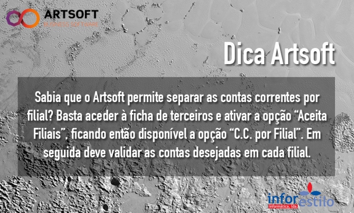 Read more about the article Dica Artsoft – Separar Contas Correntes por Filial