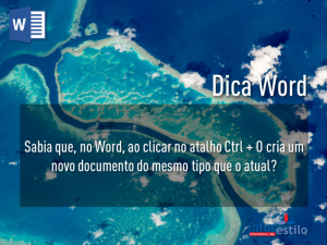 Read more about the article Dica Word – Criar Documento Novo Igual ao Atual